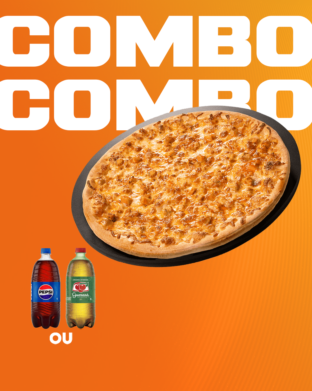 COMBO PIZZA GRANDE + 1 REFRI 1L