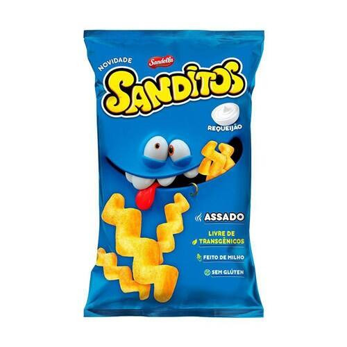 Salgadinho Sanditos Requeijão Embalagem 140g