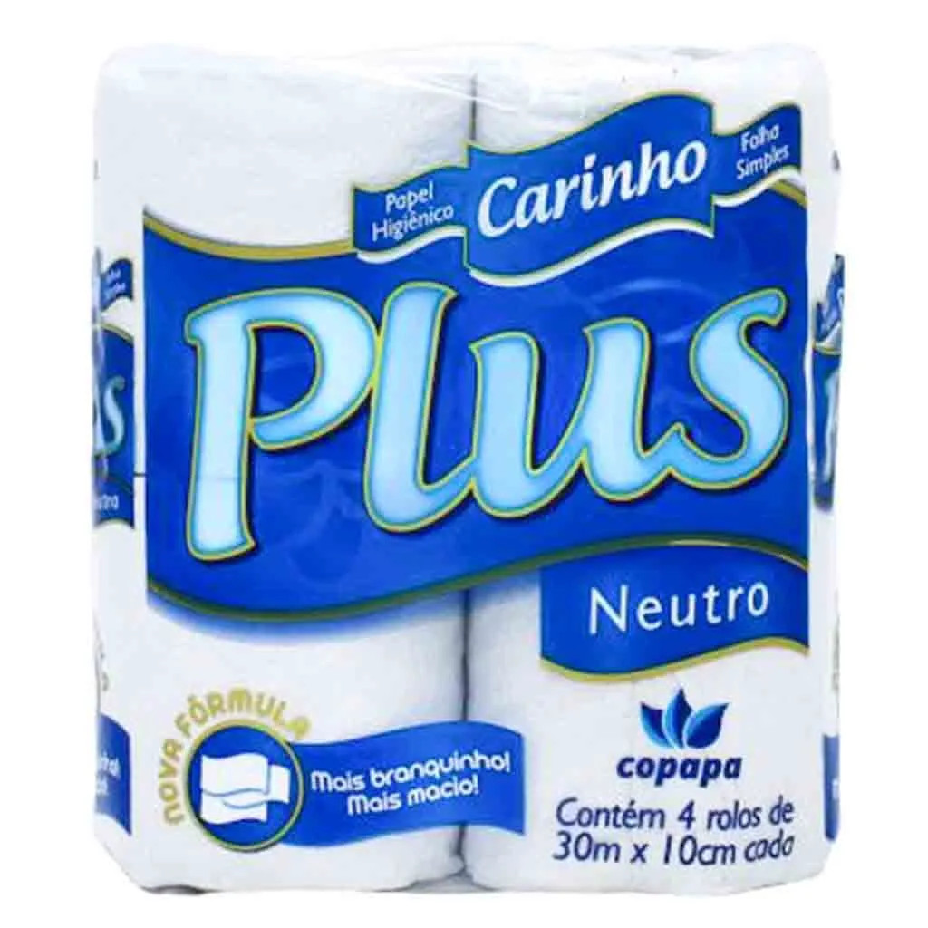 Papel Higiênico Plus 30m 4 Rolos