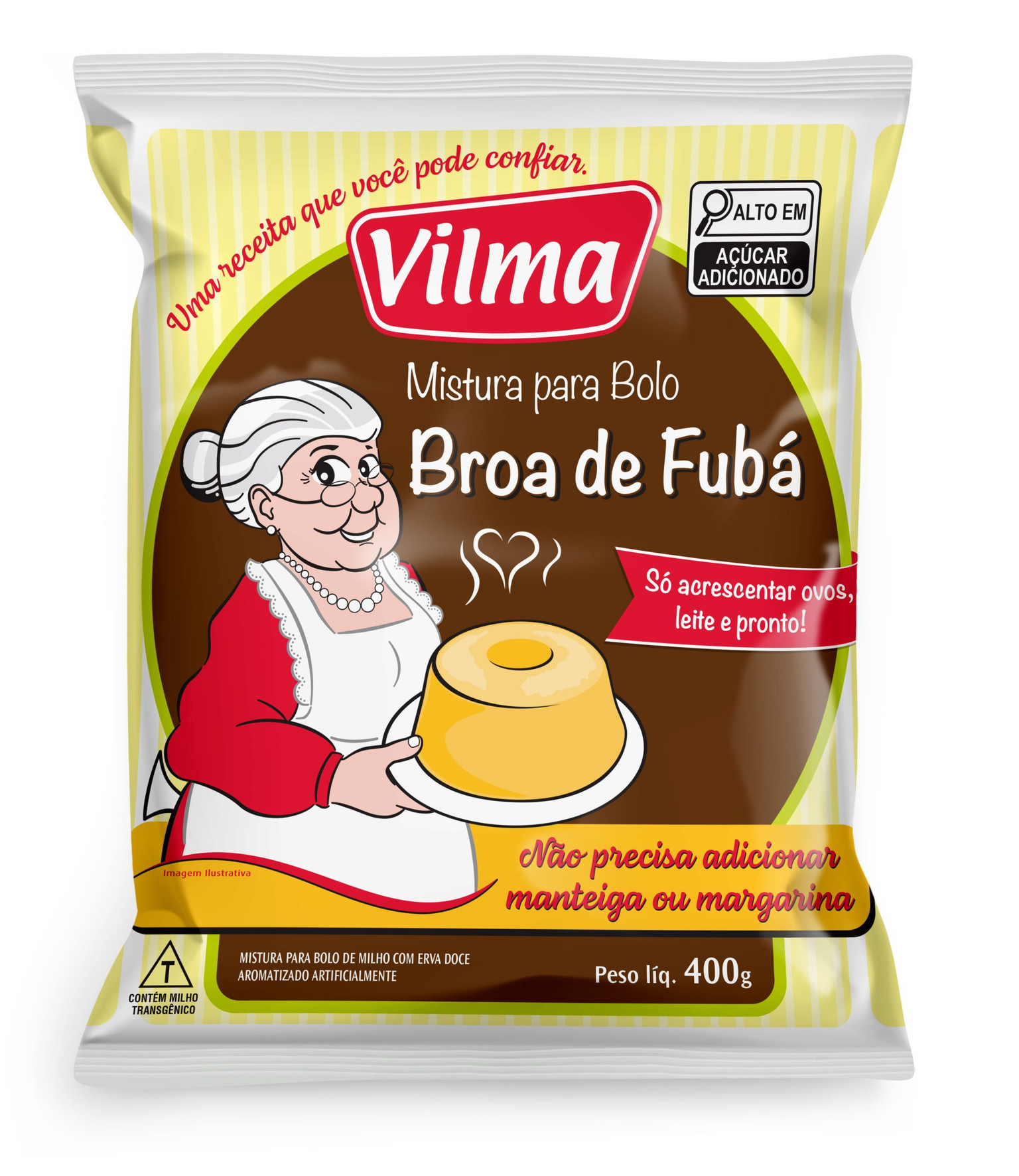 Mistura para bolo Vilma Broa de Fubá