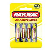 PILHA AA2 RAYOVAC AMARELA C/4