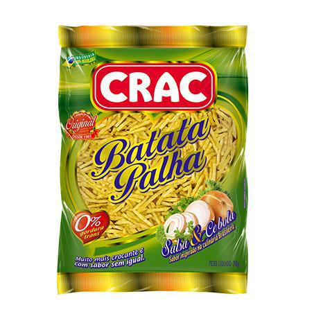 Batata Palha Crac 90g Cebola & Salsa 
