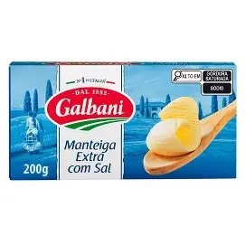 Manteiga Extra c/Sal Tablete (Galbani) 200g