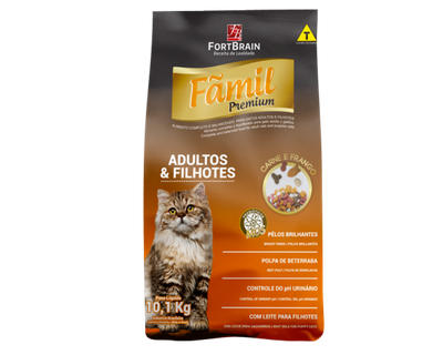 Ração Premium Famil para Gatos Adultos. 25kg.