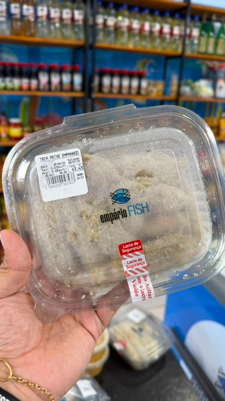 Isca de peixe empanada (500g)