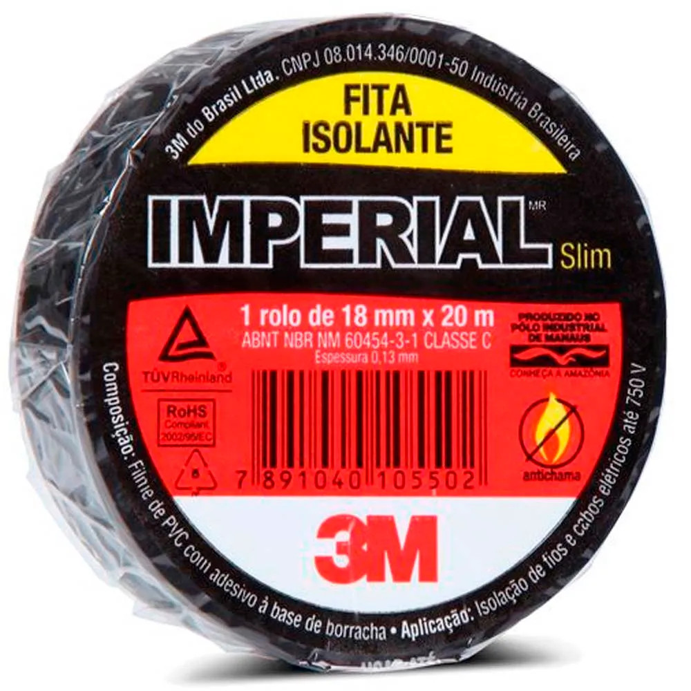 FITA ISOLANTE 3M IMPERIAL 18MMX20M