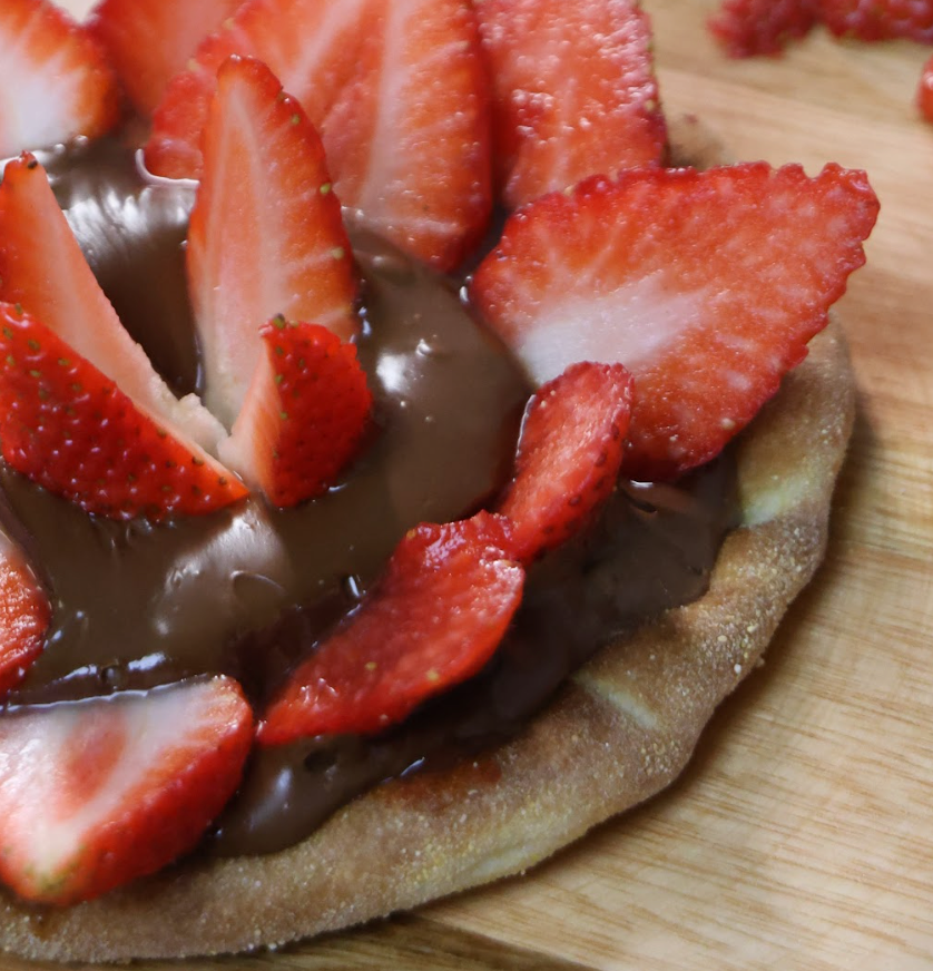 Esfiha de Nutella com Morango