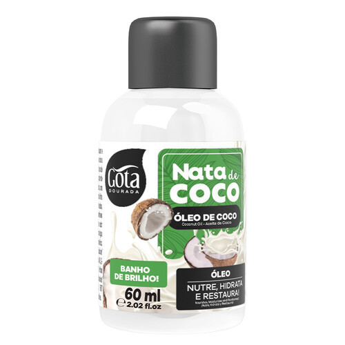 OLEO CAPILAR GOTA DOURADA NATA DE COCO 60ML