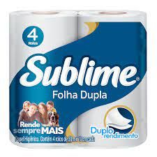 papel higiênico sublime com 4 rolos