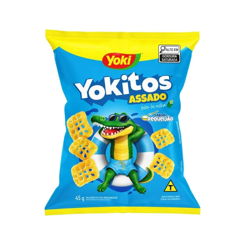 Salgadinho yoki 45g requeijão 