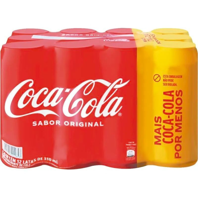REFRIGERANTE COCACOLA LATA 310ML PACK 12 UN