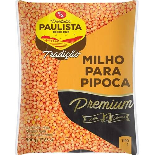 Milho para Pipoca Ppa Premium Pacote 500g