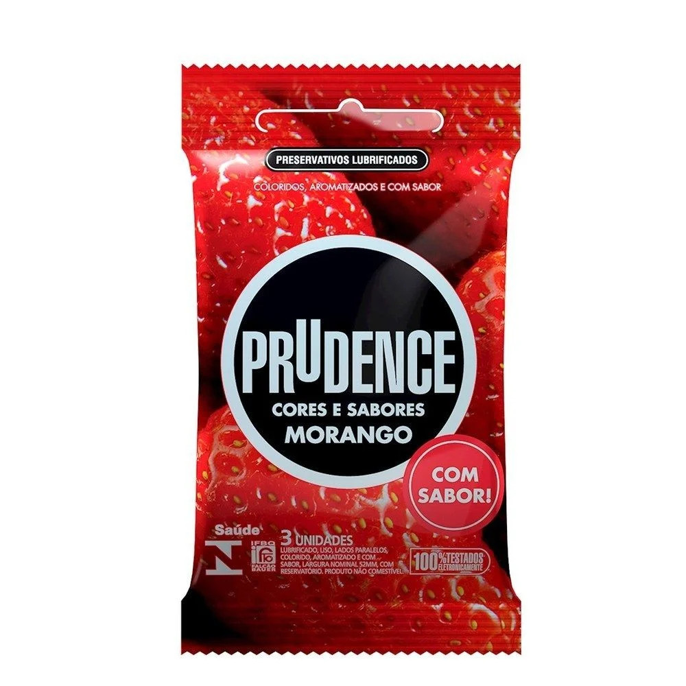 PRESERVATIVO PRUDENCE MORANGO C/3UN