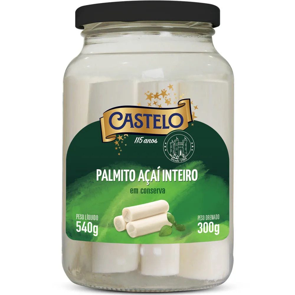 PALMITO CASTELO AÇAI "INTEIRO" 300G