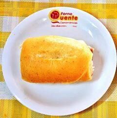 Pão de forma de leite com presunto