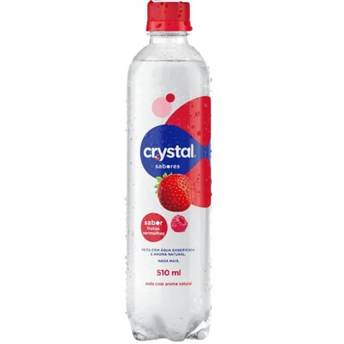Água Aromatizada Crystal Com Gás Frutas Vermelhas Pet 510ml