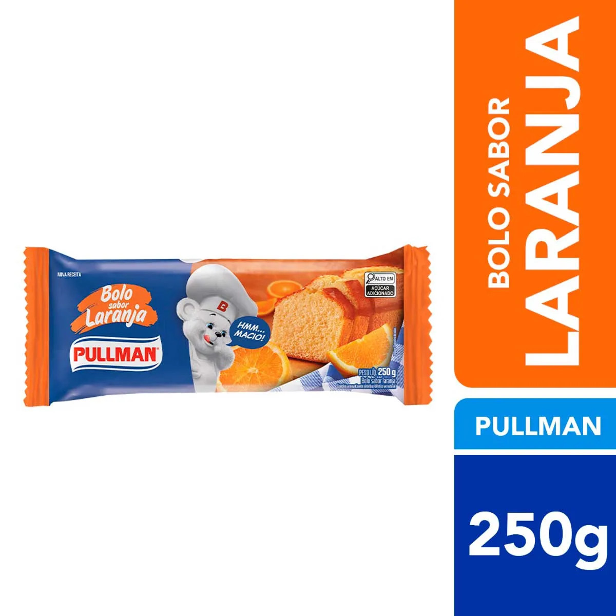 BOLO PULLMAN LARANJA 250G  