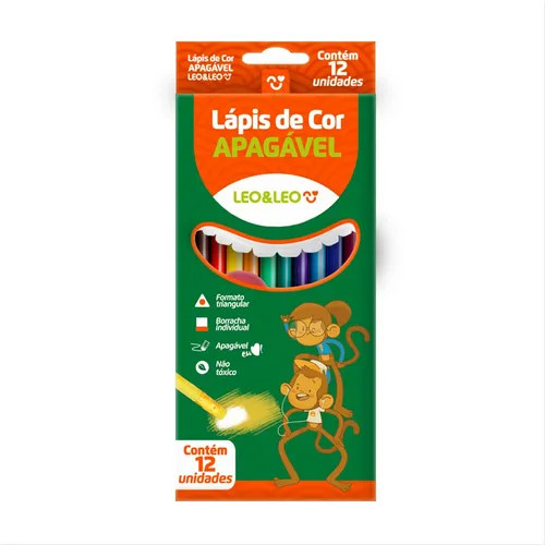 Lápis de cor apagavel leo leo 