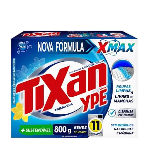 Lava Roupas em Pó Tixan Ypê Primavera 800g