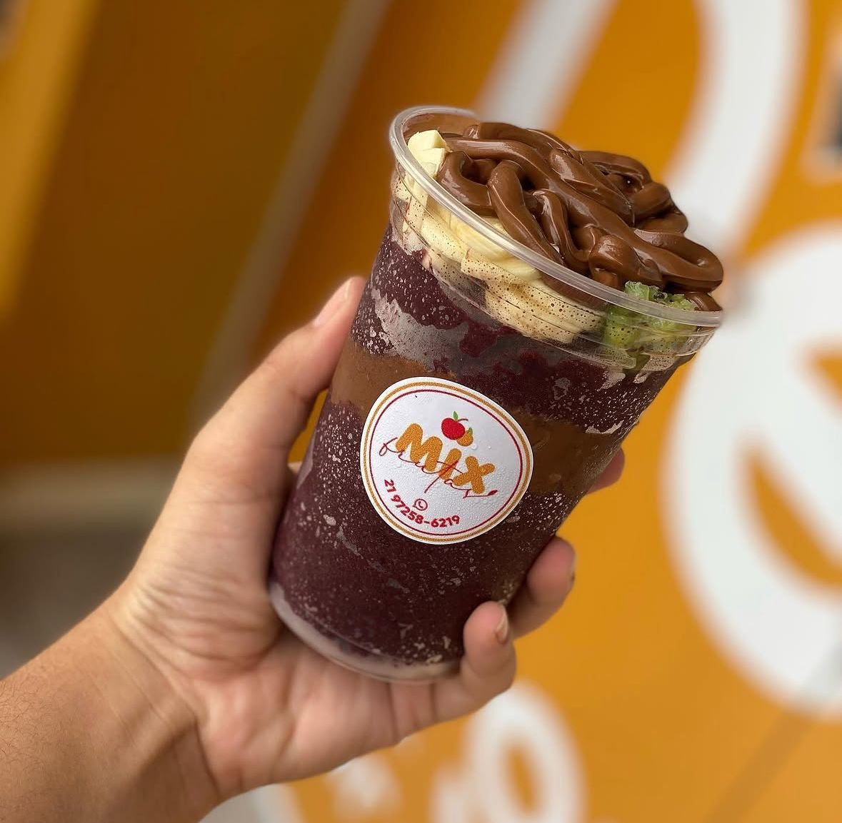Açaí com Frutas e Nutella