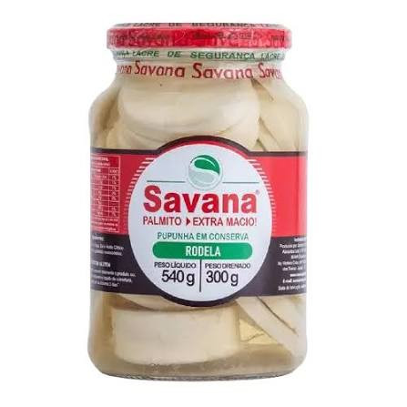 Palmito Conserva Savana Pupunha Rodela Vd 300g