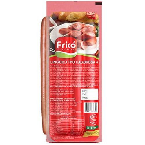 Linguiça Calabresa Fina Fricó 400g