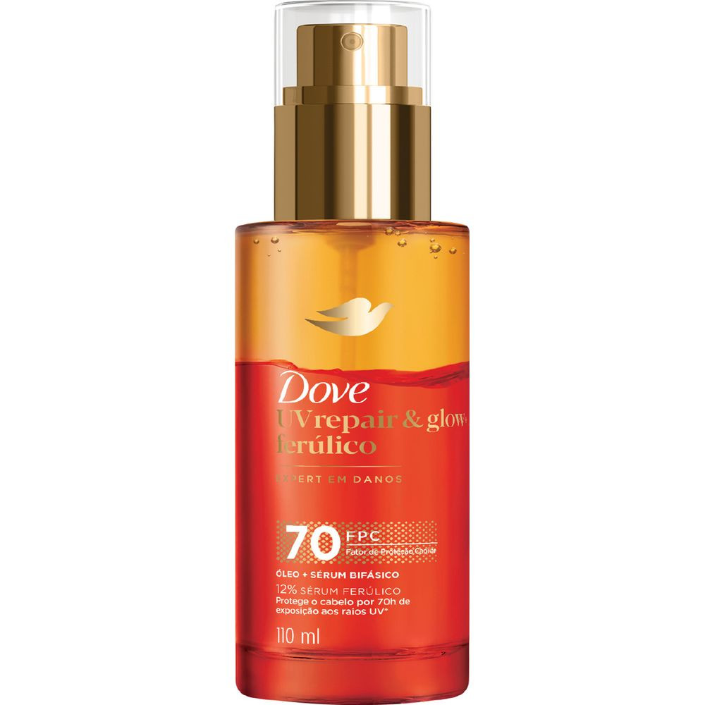 SERUM OLEO CAPILAR DOVE REPAIR GLOW FERULICO BIFASIC 110ML