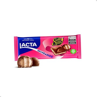 BARRA DE CHOCOLATE RECHEADA SONHO DE VALSA 98G