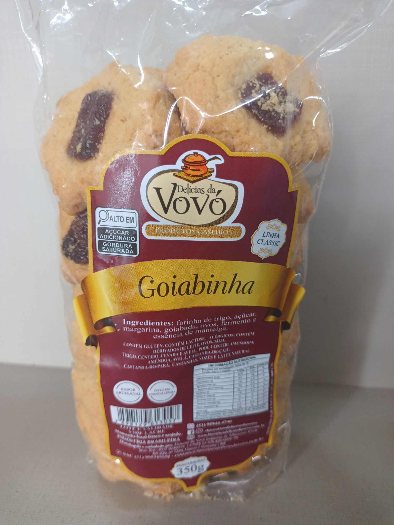 Biscoito Goiabinha Delicias da vovó 350g