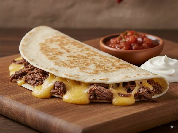 Quesadilla - Frango, Carne, Pernil ou Queijo - Acompanha molho!