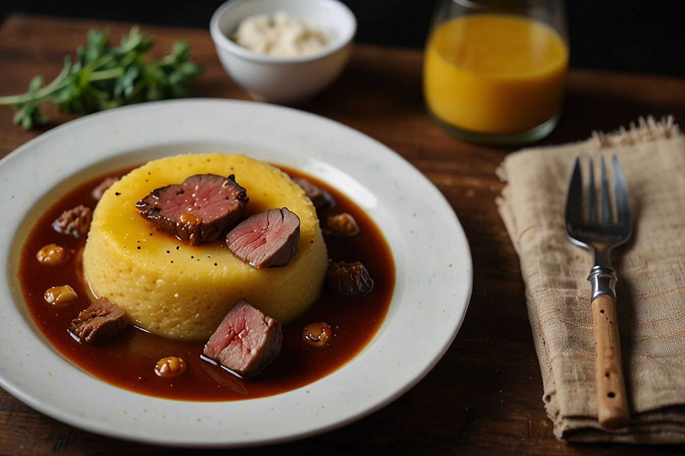Polenta com Ragu de Carne