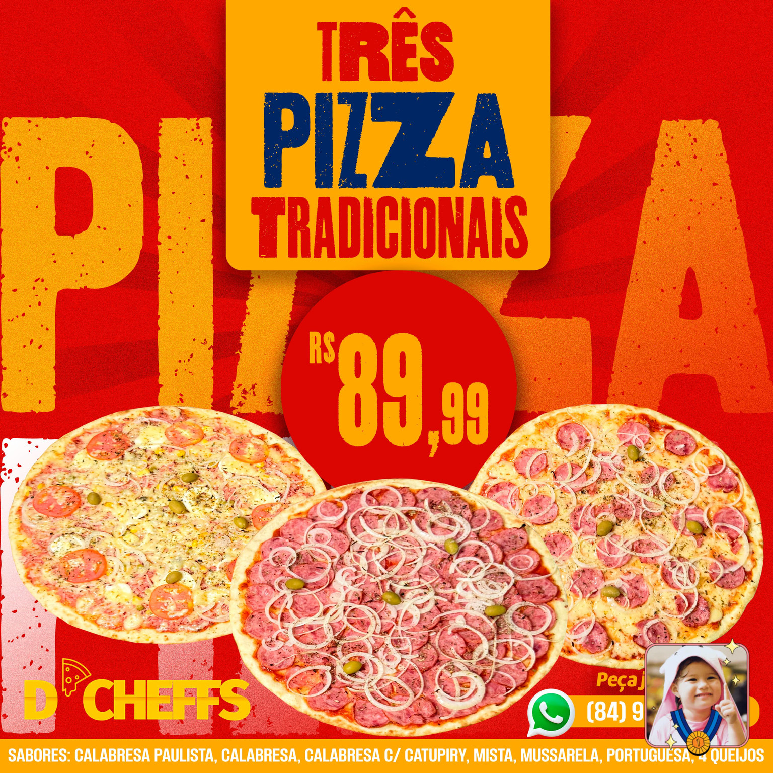 Trio de Pizza