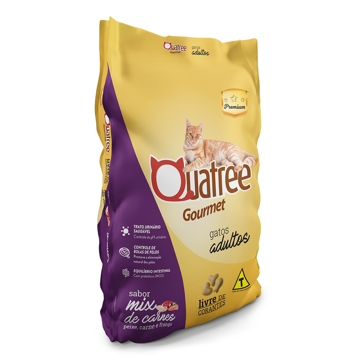 QUATREE GOURMET GATOS CASTRADOS MIX CARNE 20KG