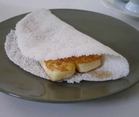 Tapioca com Queijo Coalho