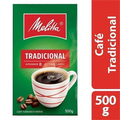 Café Torrado e Moído Tradicional Vácuo Melitta 500g