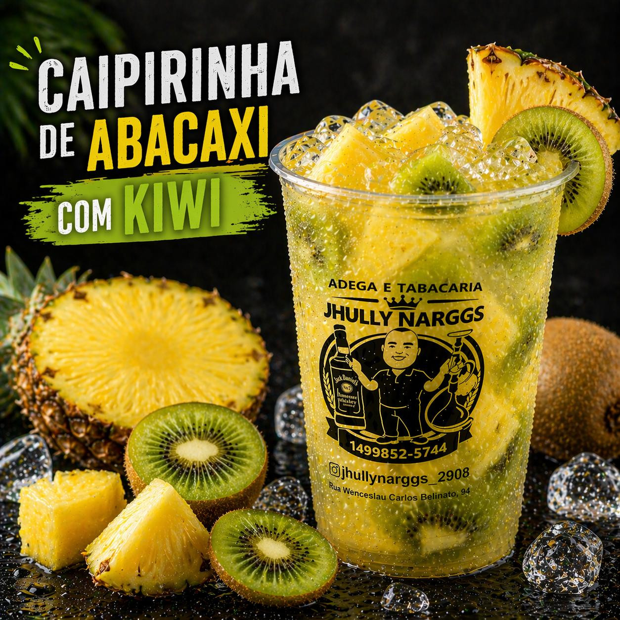 CAIPIRINHA ABACAXI C/ KIWI 700ML