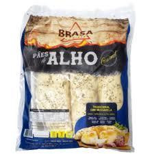 PÃO DE ALHO TRADICIONAL MUSSARELA BRASA DE MINAS CHURRASCO BDJ 4 UN