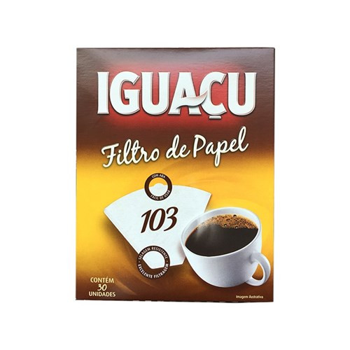 Filtro de papel Iguaçu n°103 c/30un