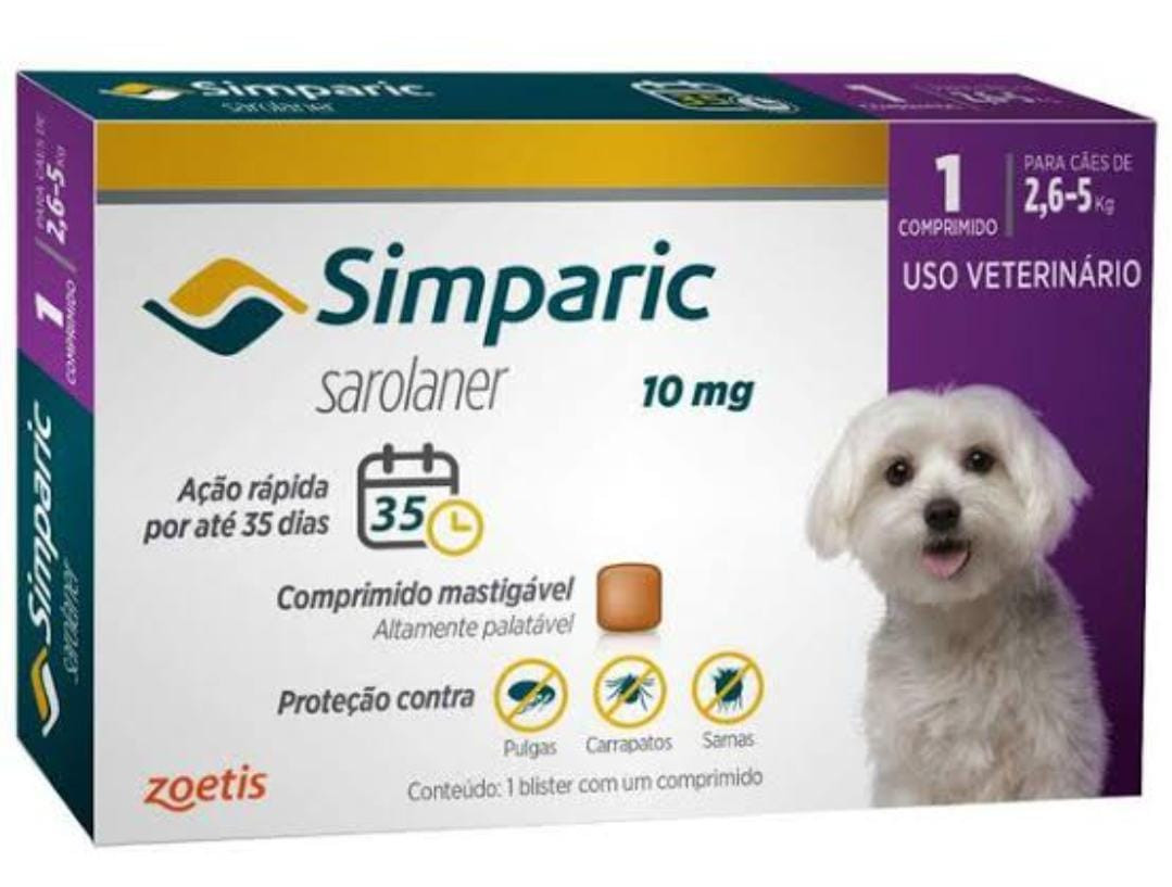 Simparic 10mg 2,6 - 5Kg