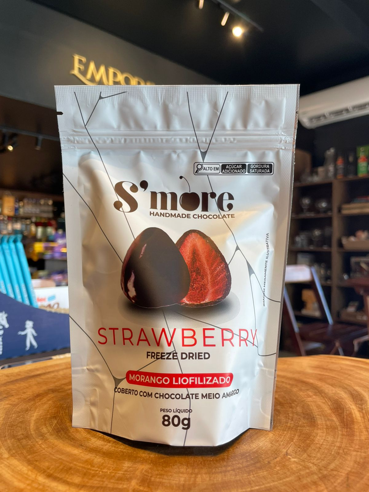 S’more Handmade Strawberry & Chocolate Meio Amargo