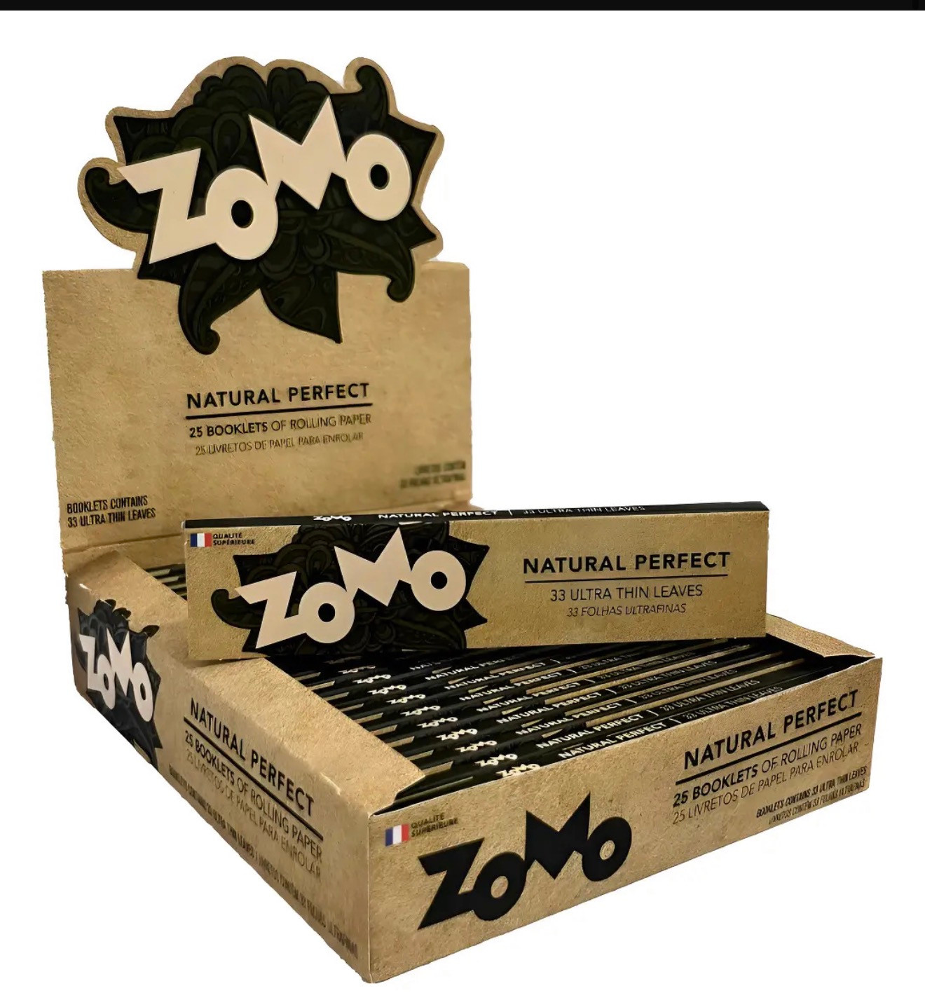 SEDA ZOMO MARROM C/33 FOLHAS