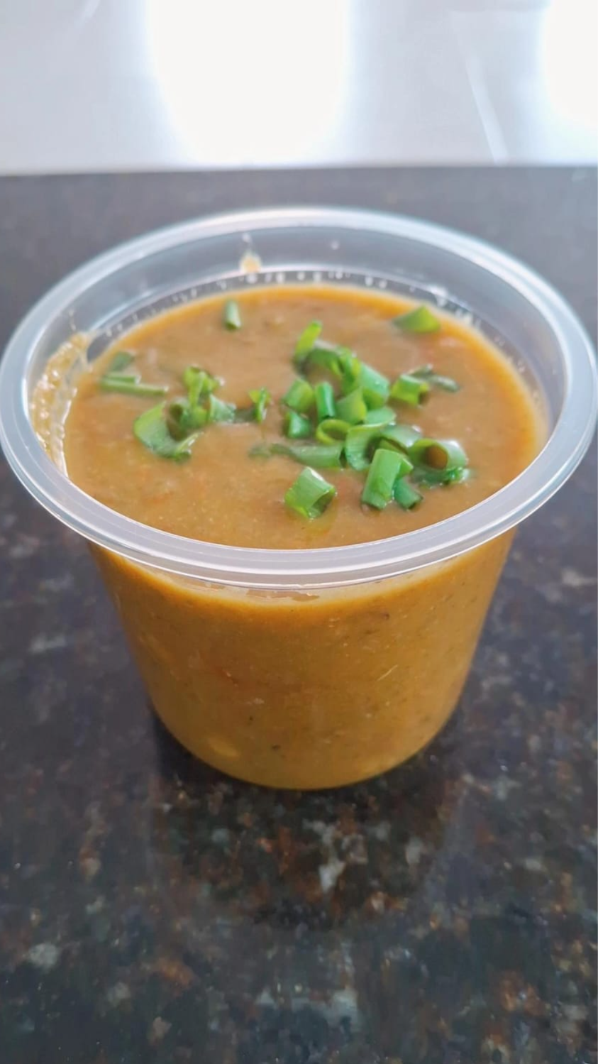 CALDO DE LEGUMES C/ BATATA BAROA (VEGANO) 380 ML Congelado.
