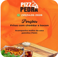 FRITAS COM BACON E CHEDDAR
