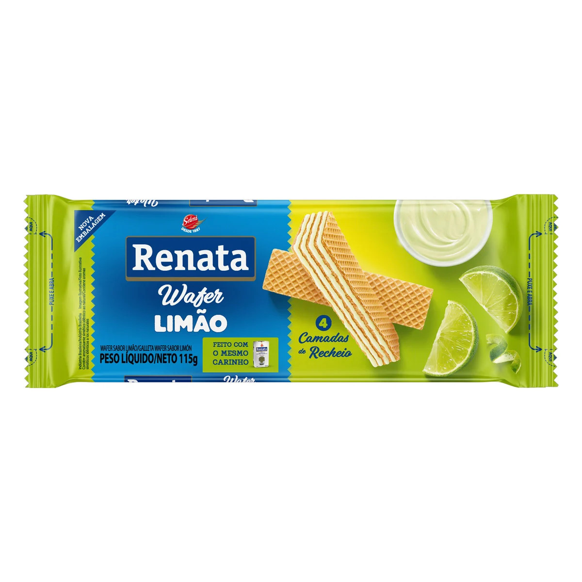 WAFER RENATA LIMAO 115G