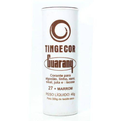 TINTURA P/ TECIDOS TINGECOR GUARANY MARROM 27  CORANTE