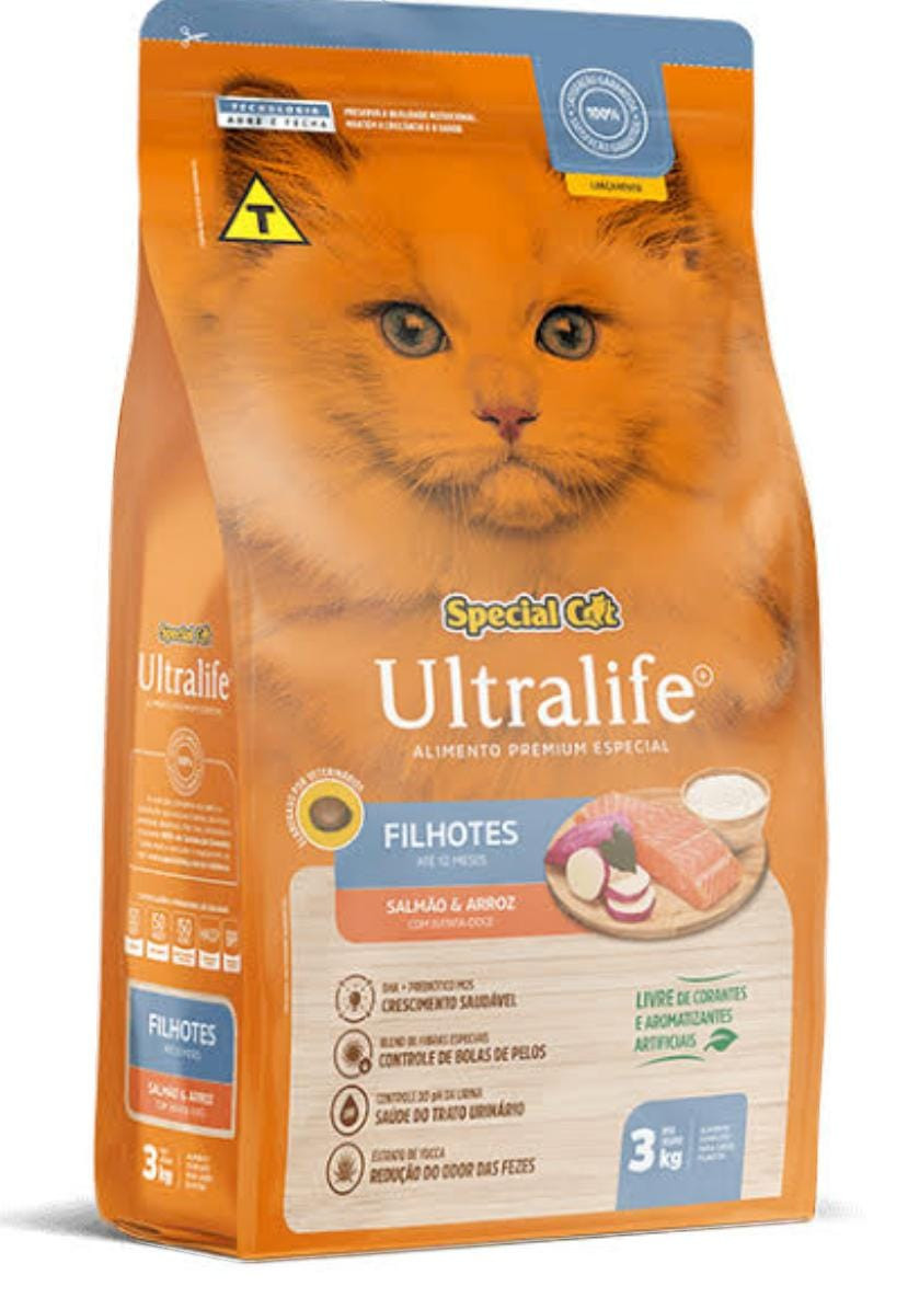 Special Cat Ultralife Filhote 10Kg Sabor Salmão