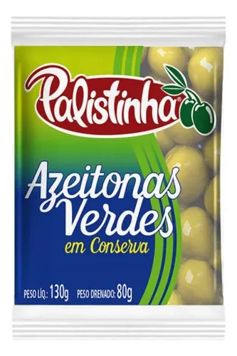 Azeitona Palistinha Verde Sc 80g