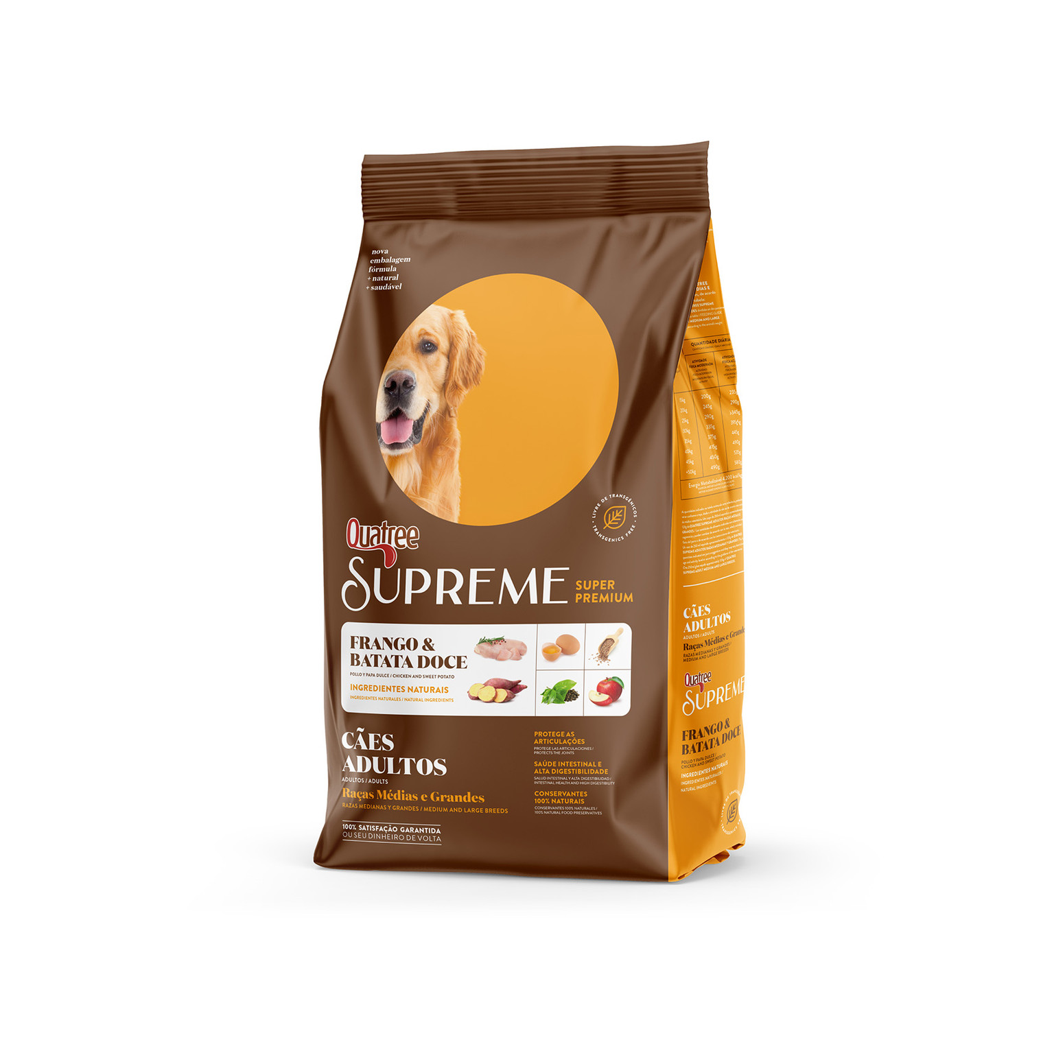 QUATREE SUPREME ADULTOS RAÇAS MEDIAS E GRANDES 20KG