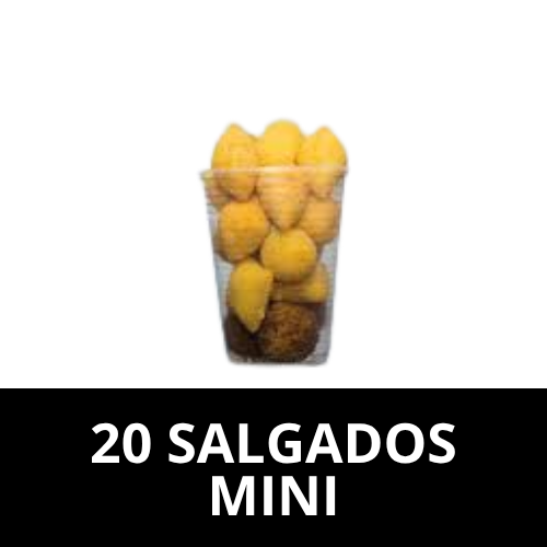 20 SALGADOS MINI