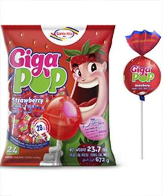 PIRULITO GRANDE GIGA POP MIX C/ CHICLETE BALA